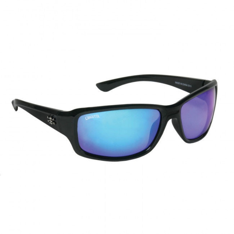 Calcutta Outrigger Polarized Sunglasses Black/Blue Mirror