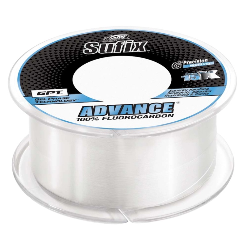 Sufix Advance Fluorocarbon Fishing Line, 4lb Test, 200 Yd Spool