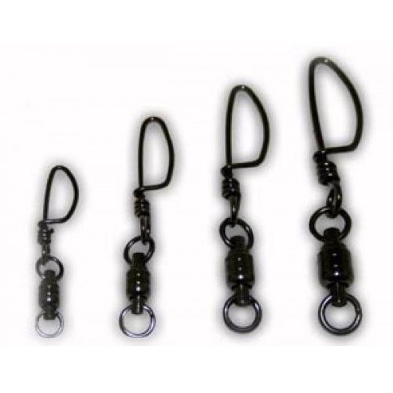 Tsunami Stainless Steel Ball Bearing Swivel with Welded Ring and Tournament Snap 11 (8pk, 70lb)