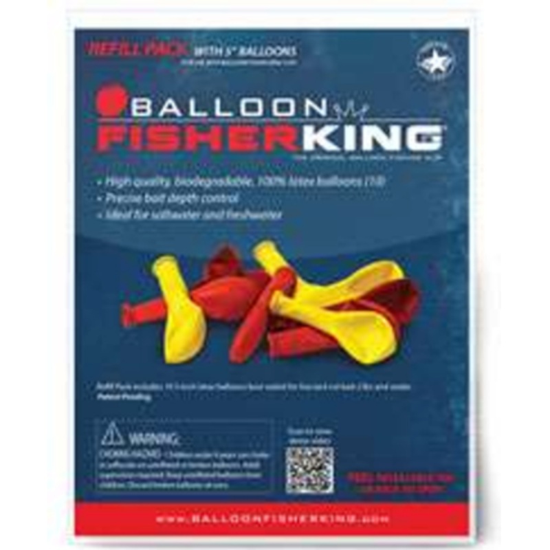 Balloon Fisher King Balloon Refill Pack 5″