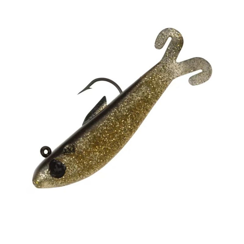 DOA BAIT BUSTER TROLLING 1 OZ GOLD GLTTER / BLACK BACK