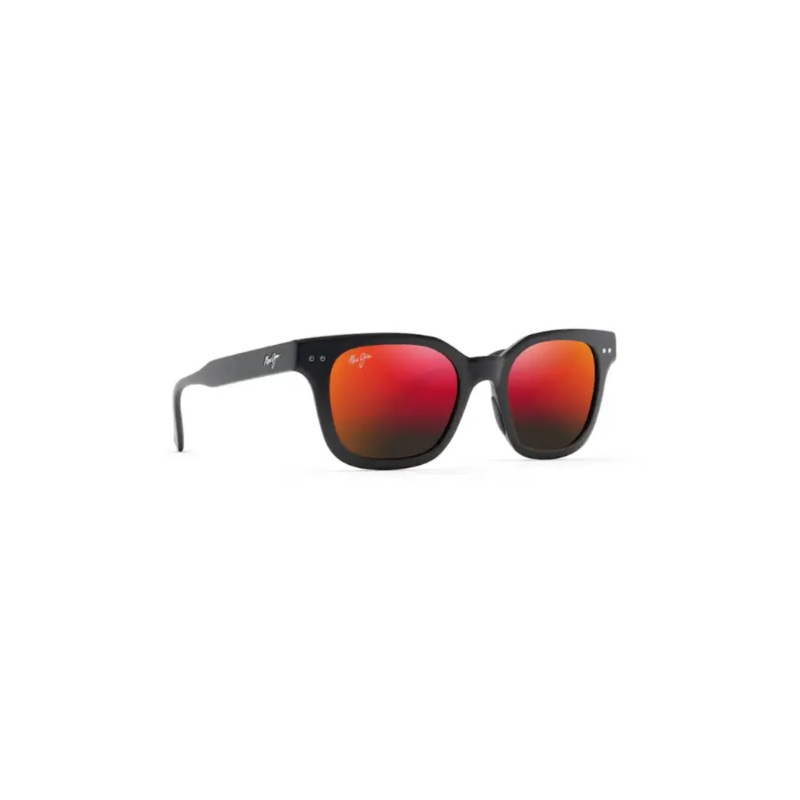 MAUI JIM SHORE BREAK POLARIZED SUNGLASSES MATTE BLACK HAWAII LAVA