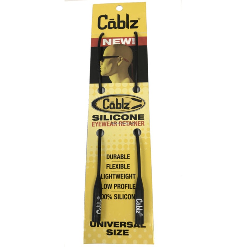 Cablz Silicone Eyewear Retainer 16″ Black