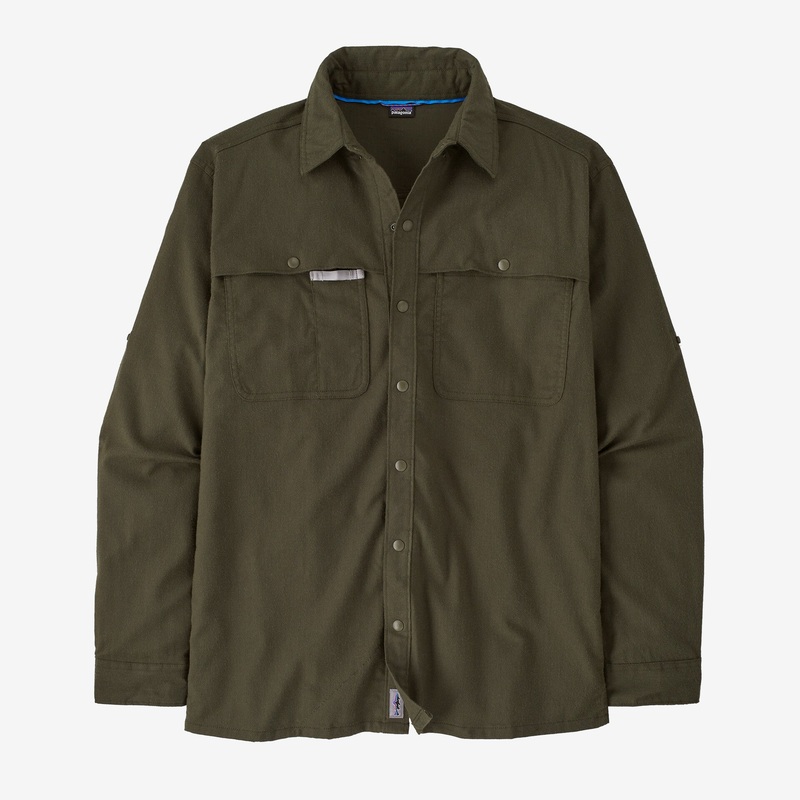 Patagonia – Men’s Early Rise Stretch Shirt Pine Needle Green M