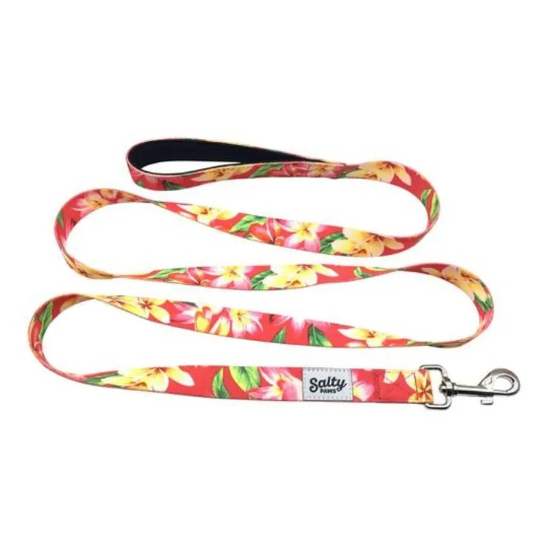 SALTY PAWS DOG LEASH PINK FLORAL S