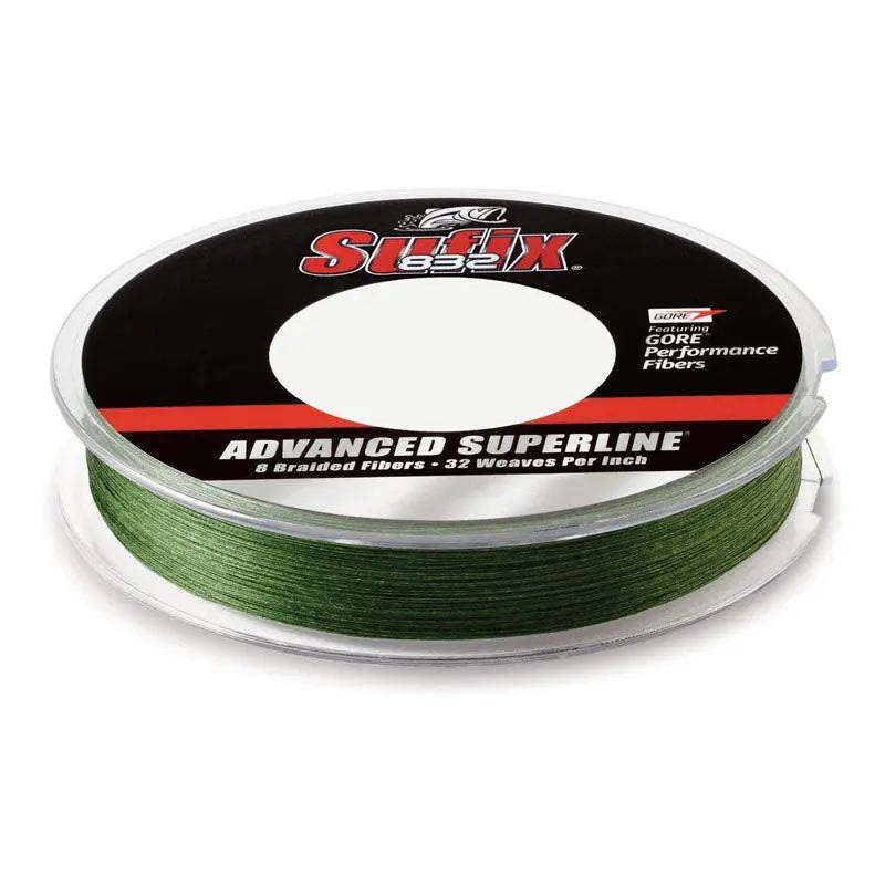 SUFIX 832 ADVANCED SUPERLINE BRAID 3500YDS HI-VIS YELLOW 80lb