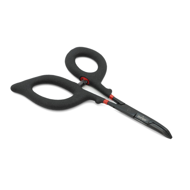 Umpqua Rivergrip PS Scissor/Forceps Curved 6” Black