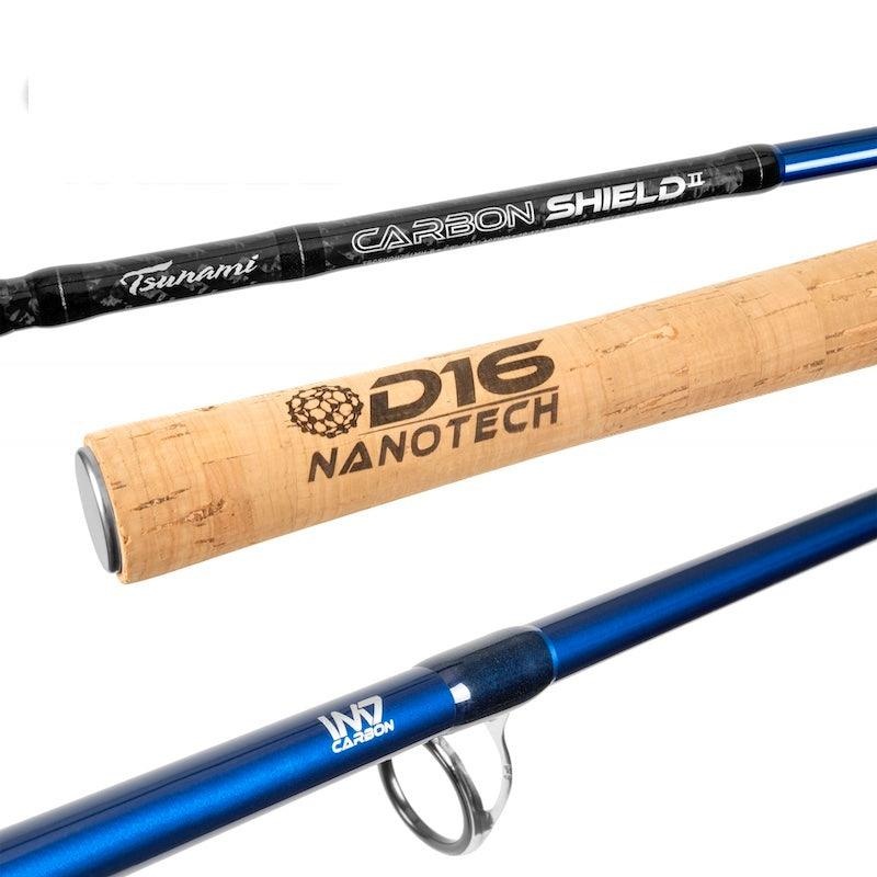 Tsunami Carbon Shield II Blue Casting Rods TSCSHDCII661H-B