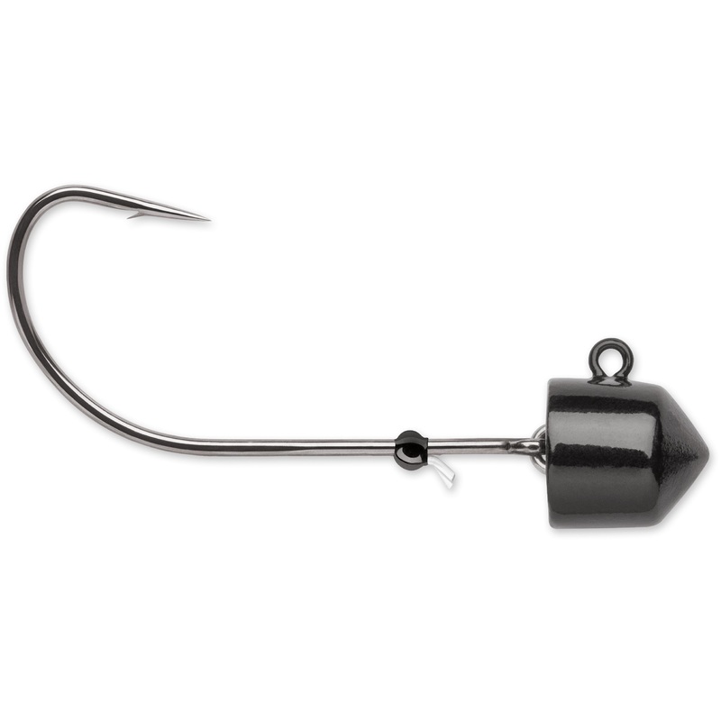 VMC Swingin’ Ned Rig Jig – 3 Pack Black 1/16 oz – #1