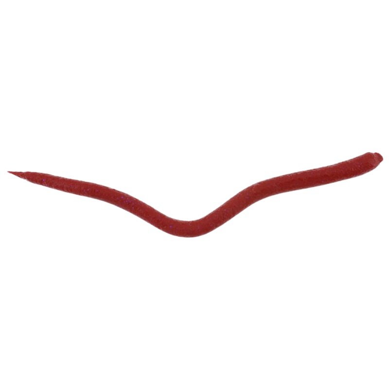 Berkley Gulp! Extruded Bloodworm, 6″, 1.2oz, Bloody Iridescent