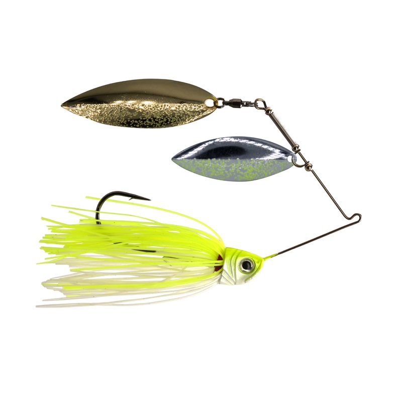 1st Gen Fishing Split-Blade Spinnerbait Chart/White 1/2oz