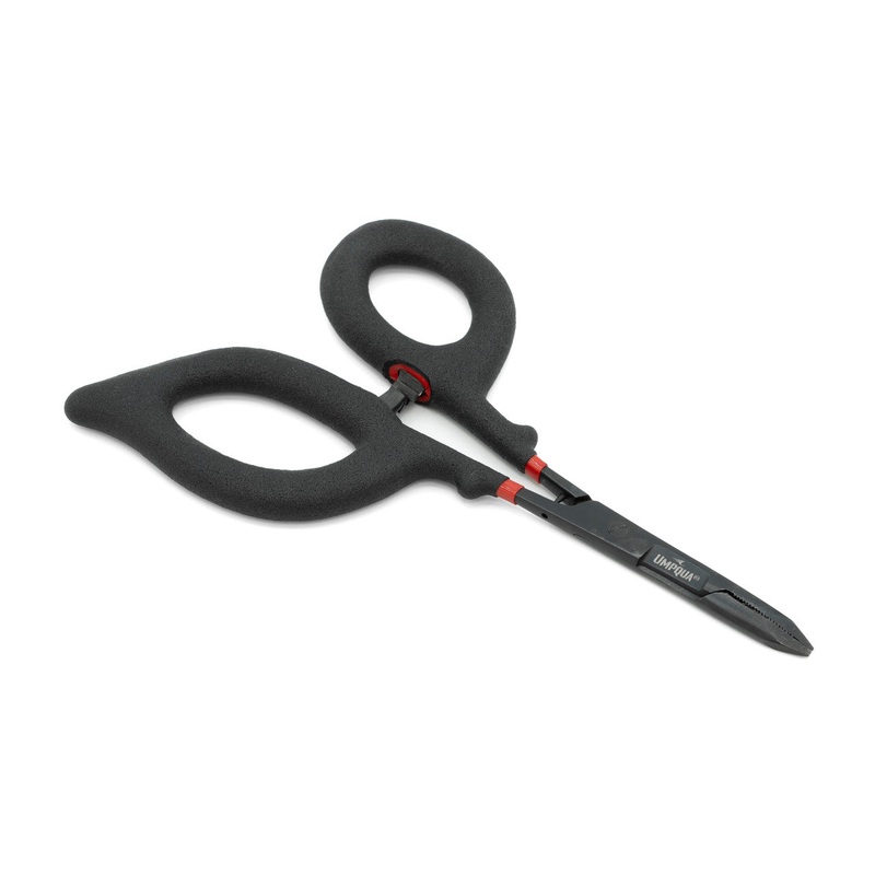 Umpqua Rivergrip PS Scissor/Forceps Straight 6” Black