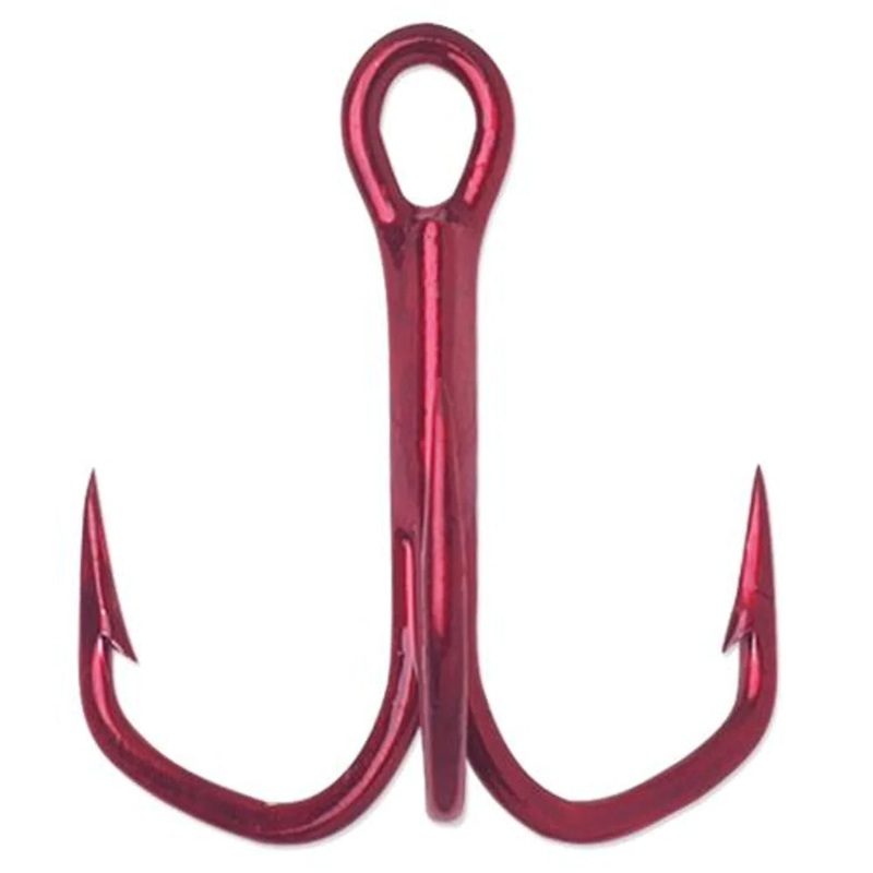 VMC 8574 Barbarian Treble Hook Tin Red 4