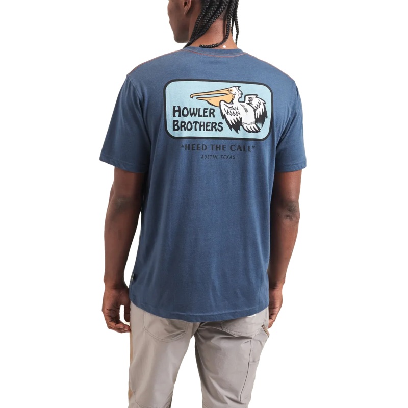 Howler Brothers Pelican Badge T-Shirt Pelican Badge : Key Largo M