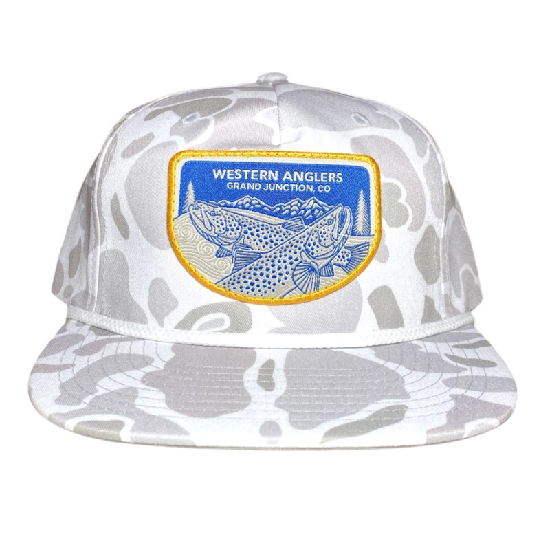 Western Anglers – Richardson Hat – Midnight Sippers Woven Patch – Camo Blizzard Duck Camo Woven – Casey Underwood – Midnight Sippers OSFM