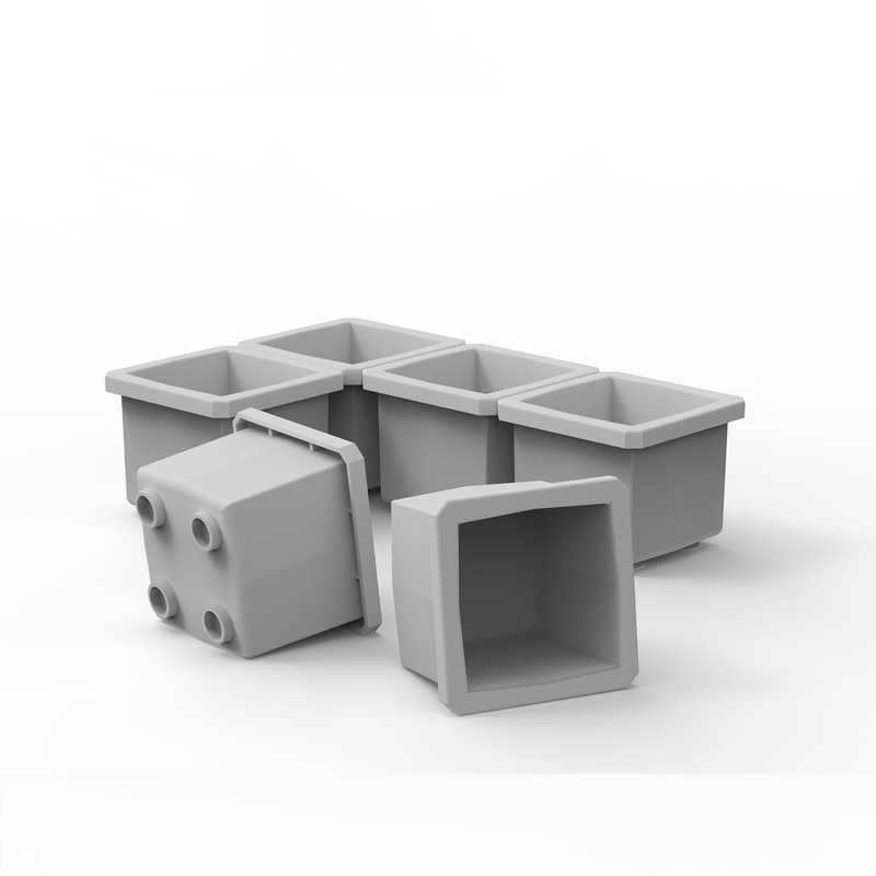 6 Customizable 1×1 Bins (1.6″ x 1.6″)