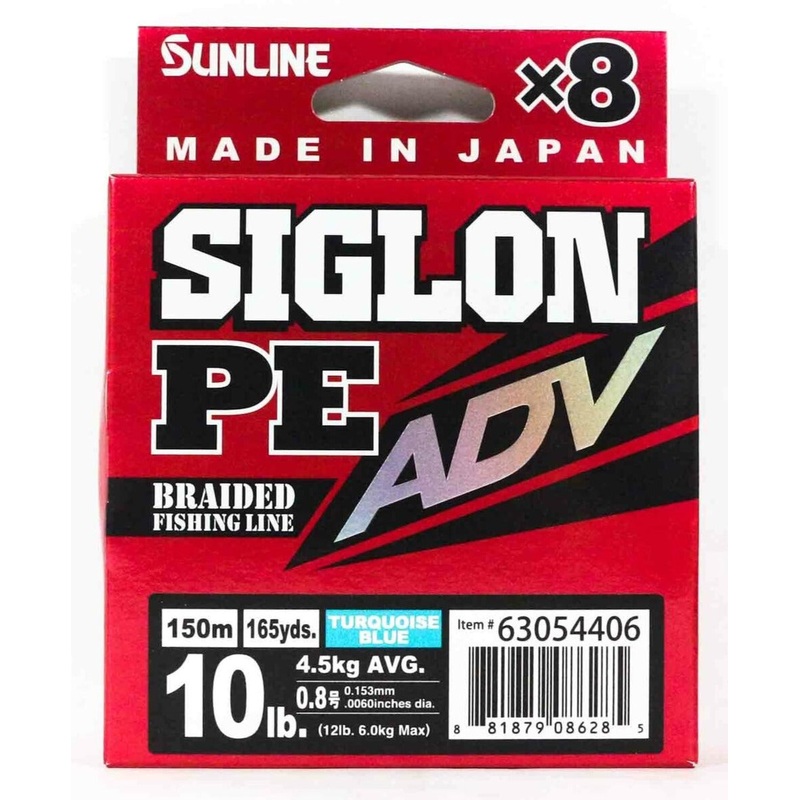 Sunline PEx8 ADV Braid Blue 165 Yards 20 pound