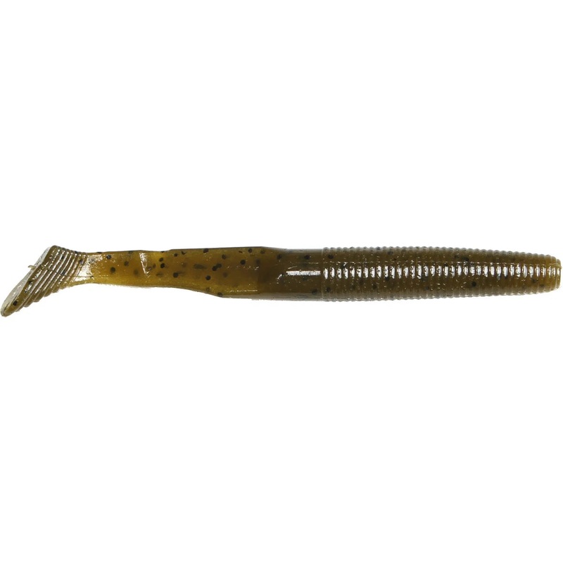 Yamamoto 4″ Swim Senko (10 Pk) Green Pumpkin Black Flake