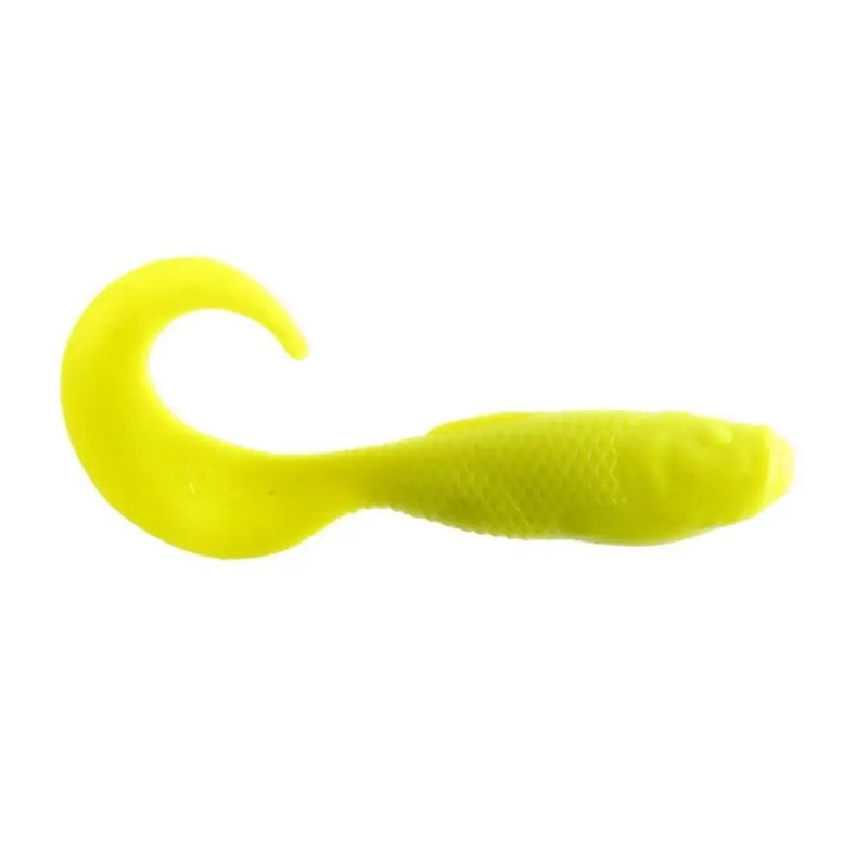 BERKLEY GULP ALIVE SWIMMING MULLET 4″ CHARTREUSE 1/2 PINT