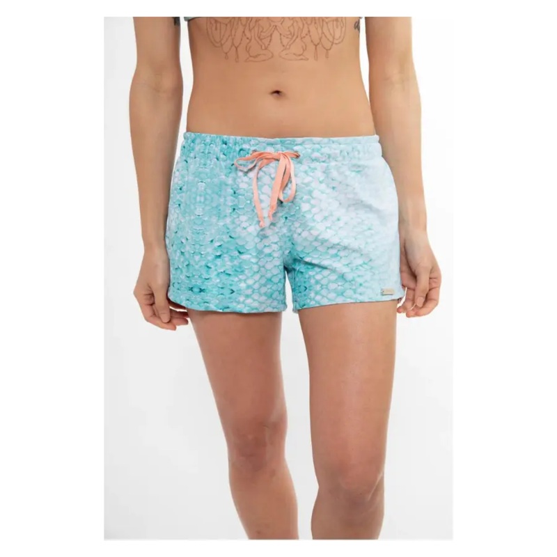 REEL SKIPPER CLASSIC BOARD SHORTS CORAL SCALE XL