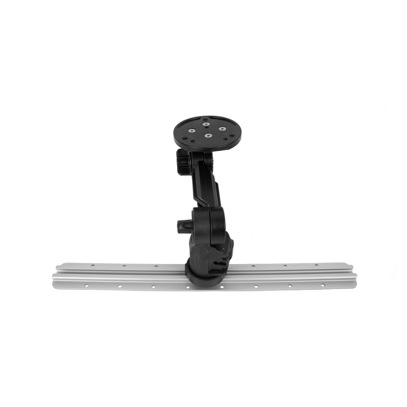 YakAttack Round Base Fish Finder Mount with Track Mounted LockNLoad Mounting System