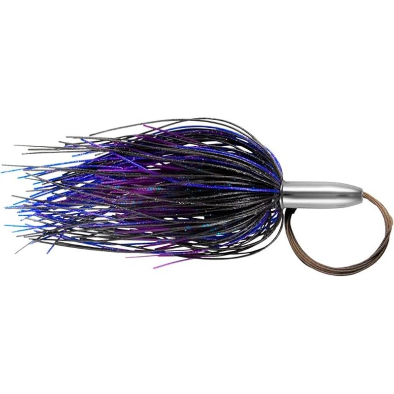 BILLY BAITS MINI TURBO SLAMMER WIRE RIGGED BLACK/ PURPLE