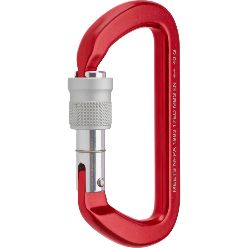 NFPA Screw Lock Carabiner Red