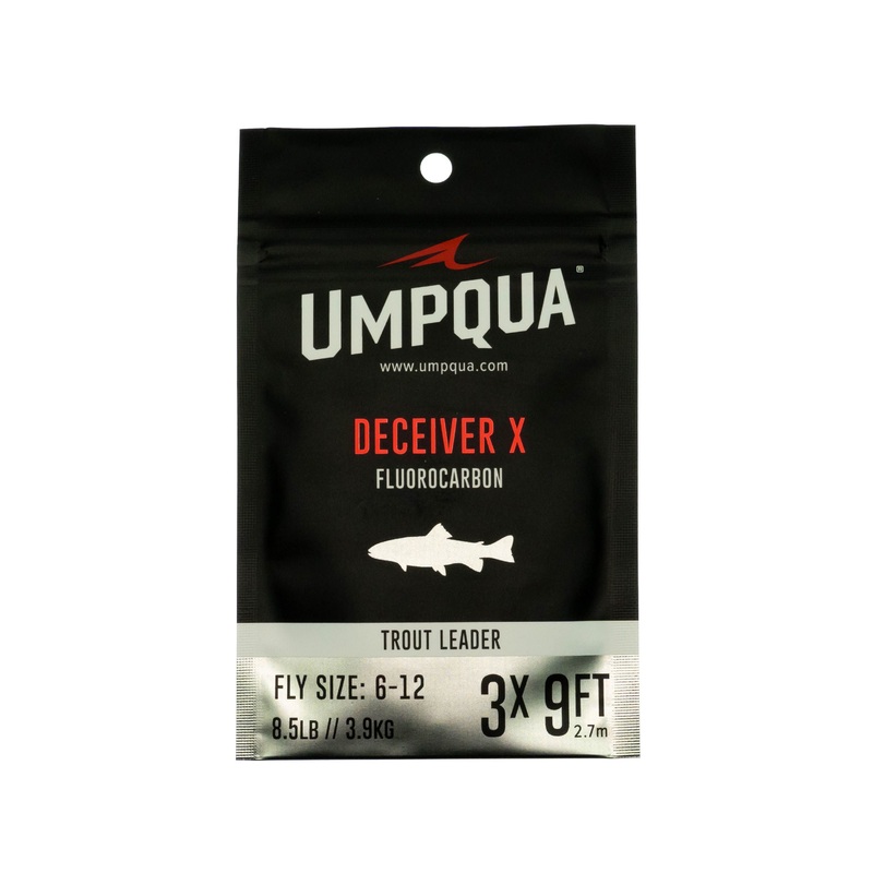 Umpqua Deceiver X Fluorocarbon Fly Fishing Leader 9ft 2X