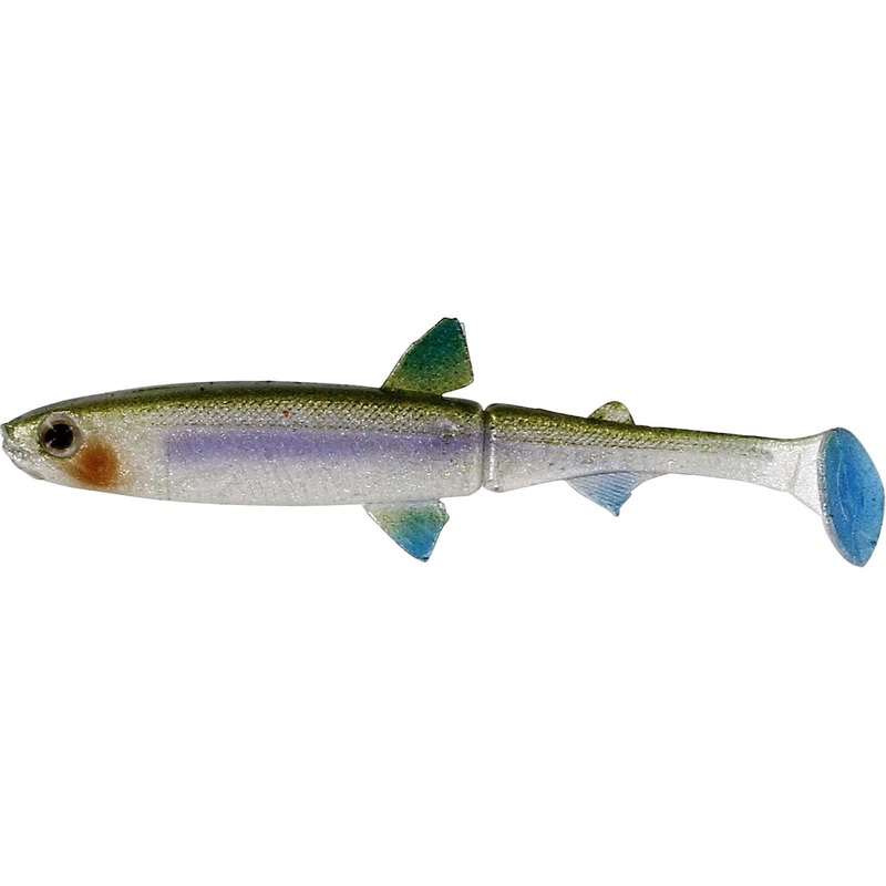 Westin HypoTeez Soft Jointed Paddle Tail Swimbait, 5″ Smelt, 5pk