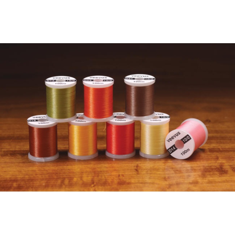 10/0 Veevus Fly Tying Thread – Assorted Colors Hot Orange