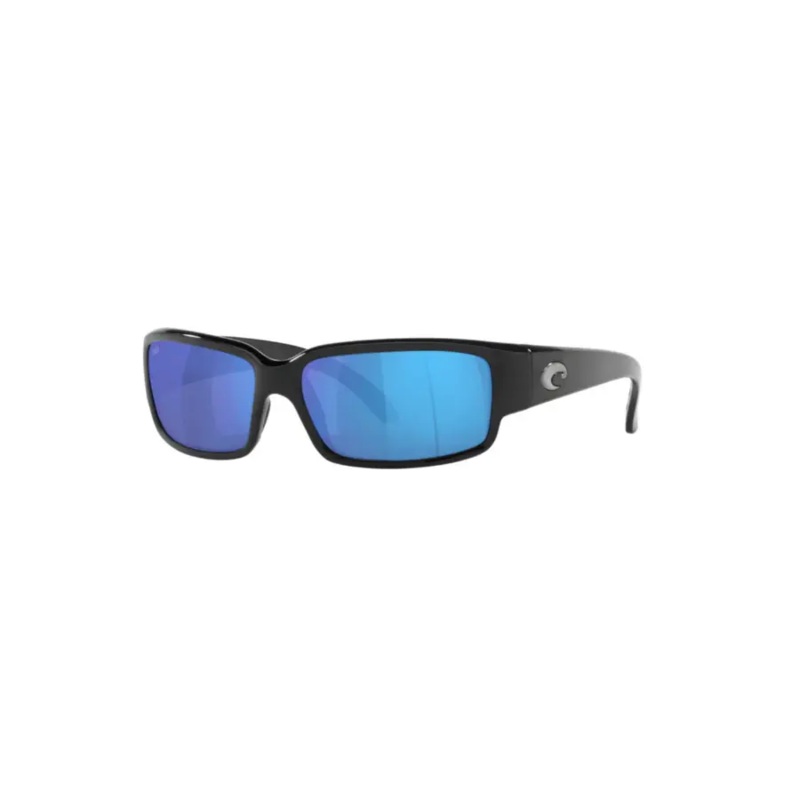 COSTA CABALLITO POLARIZED SUNGLASSES SHINY BLACK BLUE MIRROR GLASS (580G)