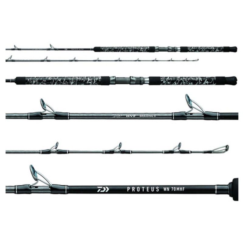 Daiwa PRWNC76HFS Proteus WN Boat Rods, 7’6″ Med Heavy Action, Fast
