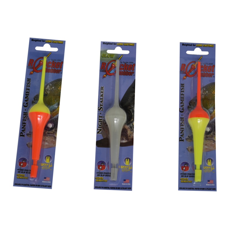 Rocket Bobber, Yellow Top – (6 3/4″) Single Blister Pack