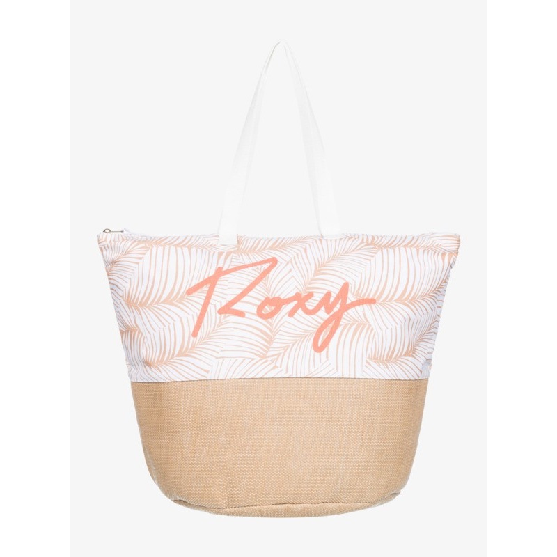ROXY WAIKIKI LIFE 30L BEACH BAG TOAST PALM TREE