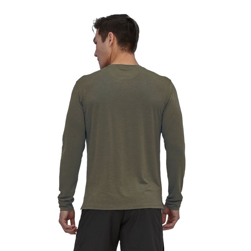 Patagonia M’s L/S  Capilene Cool Merino Graphic Shirt Fitz Roy Fader: Basin Green / FFBA XS
