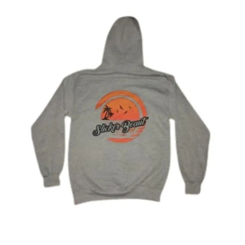 SLICKER BEAUT OG SWEATSHIRT HOODIE LIGHT GREY S