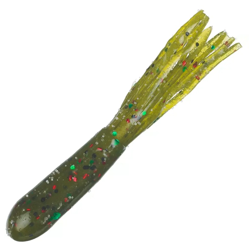 Strike King 2.75″ Bitsy Tube (10 Pk) Green Pumpkin