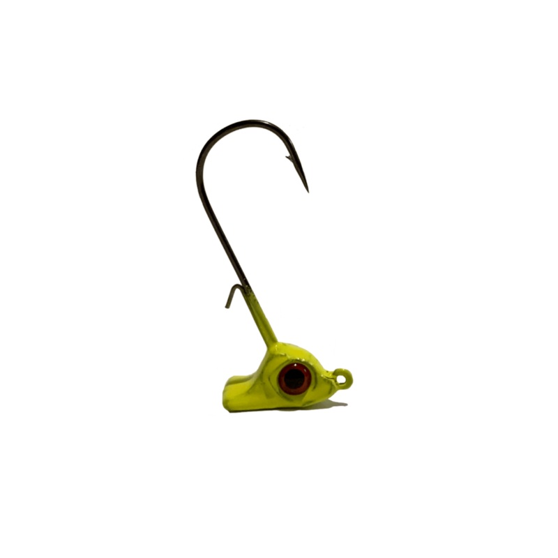 Yellow Chartreuse Stand Up Jig Heads 3pk 1/8oz