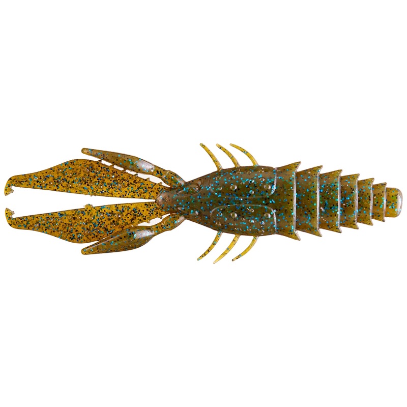 6th Sense Prawn Creature Bait 4.2″ Green Pumpkin Blue