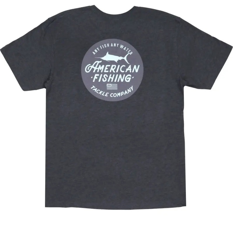 AFTCO ROOT BEER T-SHIRT CHARCOAL HEATHER S