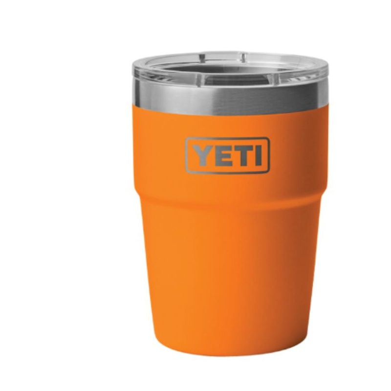 YETI RAMBLER 16 OZ STACKABLE CUP WITH MAGSLIDER LID KING CRAB ORANGE