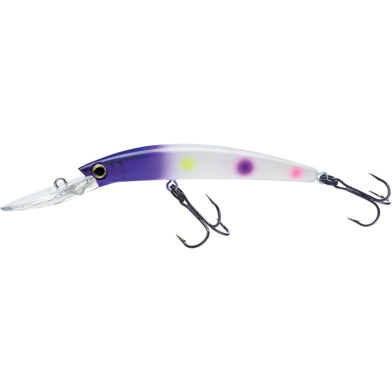 Yo-Zuri Crystal Minnow Deep Diver Walleye 5-1/4″, 7/8 oz Purple Wonderbread