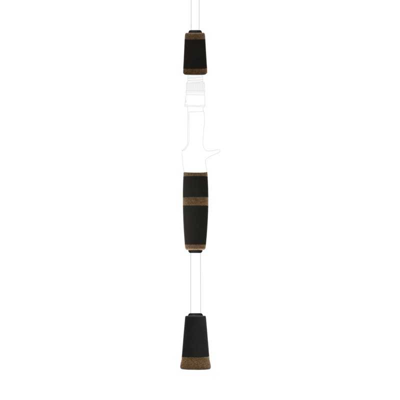 2-Tone Split Grip Kits for Casting Rods Cork & Rubberized Cork 3.87 in. Rear | 1.75 in. Fore