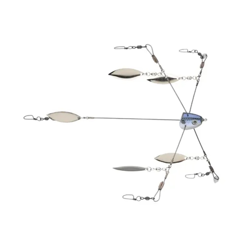 Strike King Tour Grade Bladed Titanium Umbrella Rig “Blue Gizzard”