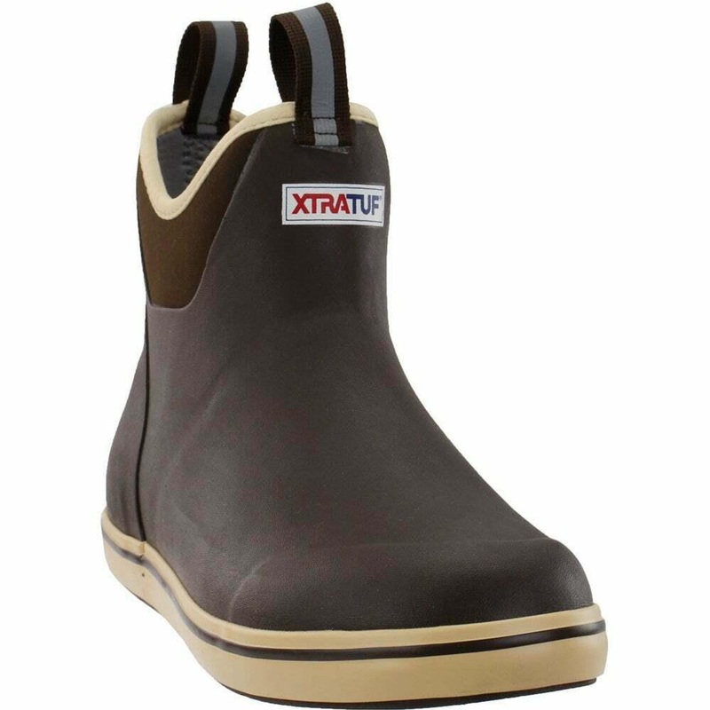 Xtratuf Ankle Full Rubber Deck Boot – Size 13 – Chocolate/Tan, 6″