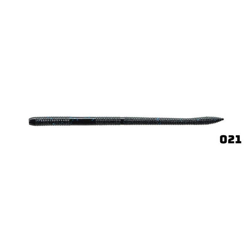 Daiwa Neko Straight Worms Black with Blue Flake 5.8″
