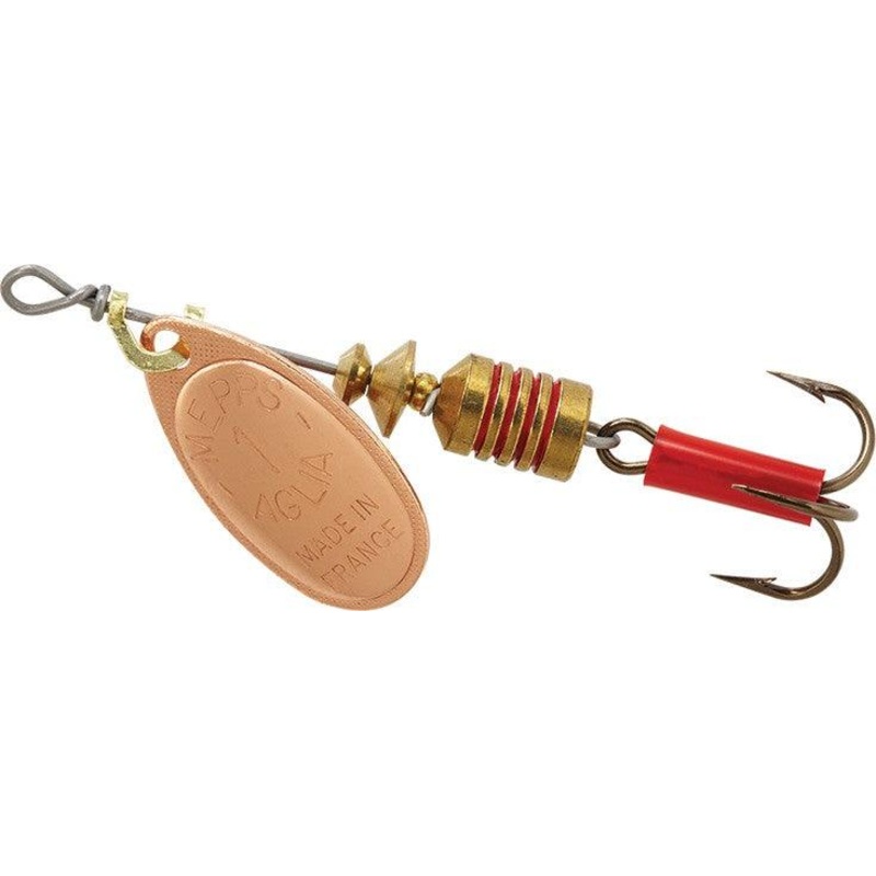 Mepps Plain Aglia Inline Spinners Copper #0 – 1/12oz