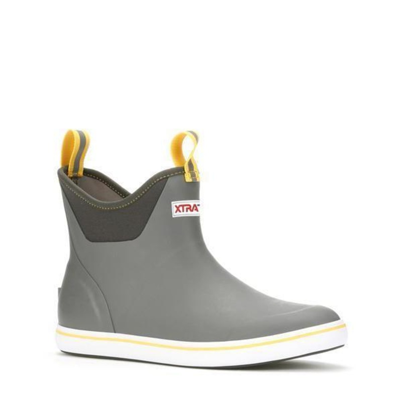 Xtratuf Men’s 6″ Ankle Deck Boots Gray/Yellow Gray/Yellow 8