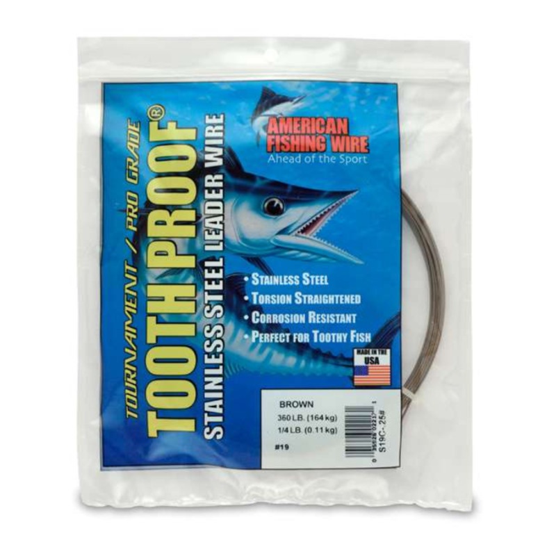 AFW TOOTH PROOF WIRE CAMO BROWN 1/4LB #19 360LB