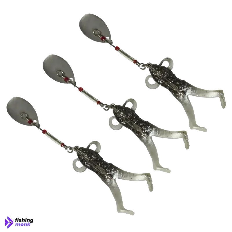 Zinc Slipper Frog With Spinner | 3.5inch | 5g